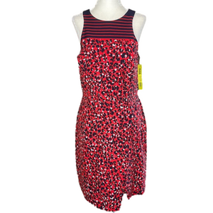 Gianni Bini Sleeveless Red, Blue & White Dress